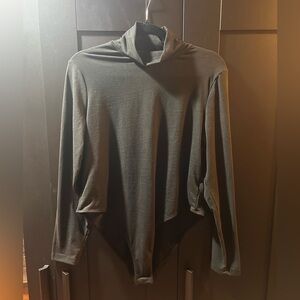 SHEIN Black Long Sleeve Bodysuit